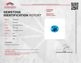 5.50 Carats Blue Oval Zircon Stone